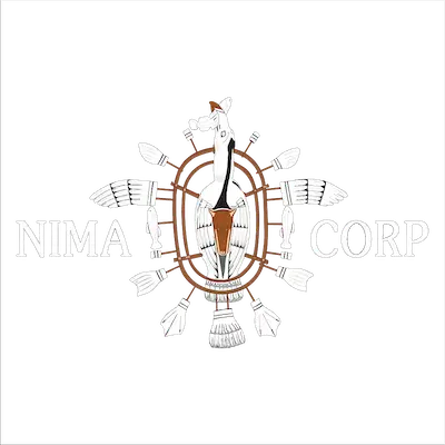 nima corp original white logo square